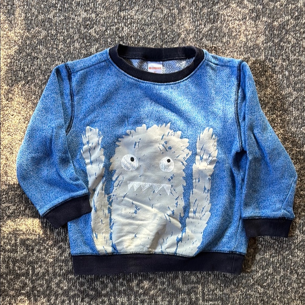 Gymboree Blue Monster Yeti Sweatshirt